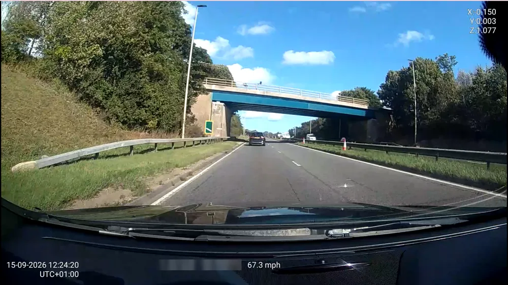 Forward-facing camera footage reviewed in the Vatio Platform
